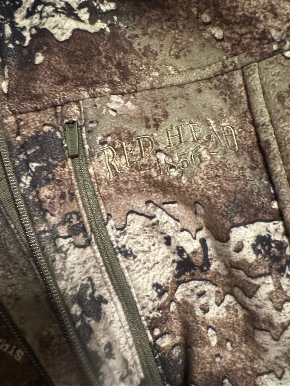 RedHead Realtree-Style Utility Jacket in Brown and Olive - warm/fleece - Picture 9 of 10